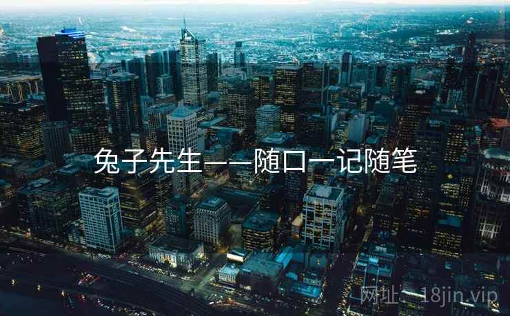 兔子先生——随口一记随笔