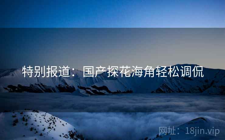 特别报道：国产探花海角轻松调侃