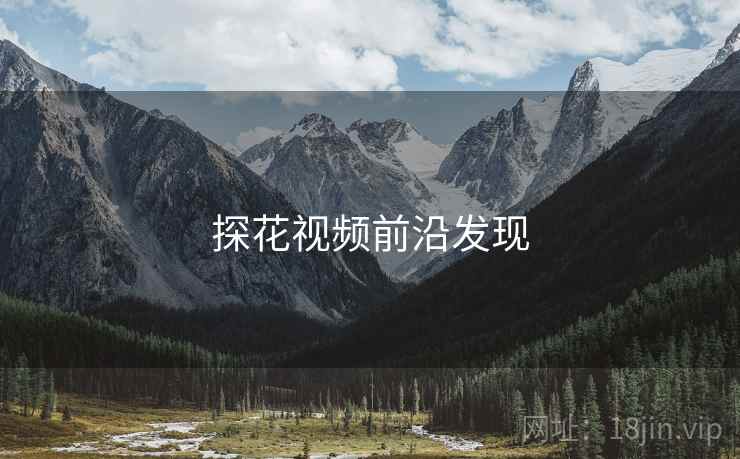 探花视频前沿发现